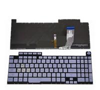 FDMOZRE Korean Keyboard RGB Backlight For ASUS for ROG for Strix G G731 G731GW G731GT G731GU G731GV G712LV 0KN1-912KO11 Keyboards(RGB crystal blue)