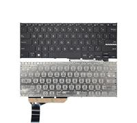 FDMOZRE Laptop Backlit English Russian Keyboard For ASUS for Vivobook Go 14 E1404 E1404G E1404F E1404FA E1404U US/RU(US Black Original)