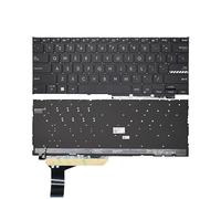 FDMOZRE Laptop Backlit English Russian Keyboard For ASUS for Vivobook Go 14 E1404 E1404G E1404F E1404FA E1404U US/RU(US Black Backligh)