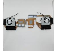 FDMOZRE Laptop CPU+GPU Radiator with fan set for CLOVER PD70S EGC-84090V1-0AH EGC-81090V1-0AH DC5V 2.5W 0.5A
