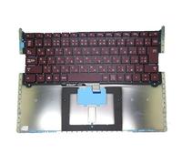 FDMOZRE Laptop Keyboard For Microsoft for Surface 13.5'' 1769 US/UK/German GR/Swiss SW/PO Gray G672819NW G69220FDB 002L15K66LHC01(Japanese red)