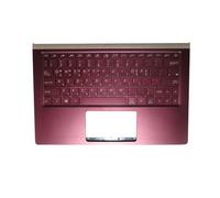 FDMOZRE Laptop PalmRest&keyboard For ASUS UX333F UX333FA UX333FN Red Top Case With Backlit Korean KRLatin America LA(90NB0JV6-R31KO0 KR)
