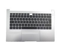 FDMOZRE Laptop PalmRest&UK keyboard For HUAWEI MateBook D14 NBL-WAQ9HNR Silver Top Case