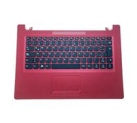 FDMOZRE Latin Laptop Keyboard C Cover For Lenovo for IdeaPad 110-14IBR Notebook PC PM4NR-LA(Red)