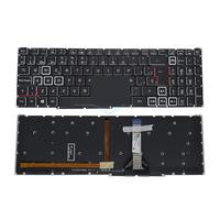 FDMOZRE Latin Spanish Russian RGB Backlight Keyboard For Acer for Predator for Helios 300 PH315-54 PH317-55 PH317-56 Colorful Backlit NK151310B(Spain version 1)