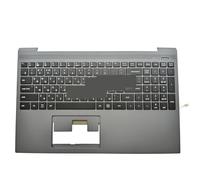 FDMOZRE Latin Turkey US RU Russian Backlit Keyboard Palmrest Top Case For Vaio FE15 VJFE54F11X VJFE54F11X-B0211H PRIDE+K4413 MB3424013(RU gray C cover)