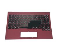 FDMOZRE Palmrest Upper C Brazil Keyboard For Positivo for Motion C4120F-AX Q464C-O C4128E-S 91-75B SCDY-3092001 for Teclado Portuguese PT-BR(Red C Brazil)