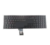 FDMOZRE RED Arabic Latin French/for AZERTY Laptop Keyboard for ASUS G501JW N501JW UX501JW 662EAR00 662ELA00 662EFR00 AR LA(Latin RED)