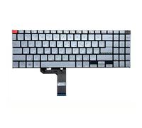FDMOZRE RU Russian Keyboard Backlight For ASUS for Vivobook for Pro K6501 K6502ZC K6501ZM M6501 K6602 N6602 Notebook Ukrainian Silver Keycaps(Ukrainian backlit)