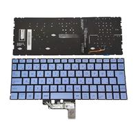 FDMOZRE Russian JP UK Backlit keyboards for ASUS for Zenbook 13 UX334 UX334FL UX334FA blue Japanese laptop keyboard 0KNB0 1620JP00 162HJP00(JP Light blue)