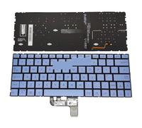 FDMOZRE Russian JP UK Backlit keyboards for ASUS for Zenbook 13 UX334 UX334FL UX334FA blue Japanese laptop keyboard 0KNB0 1620JP00 162HJP00(UK Light blue)