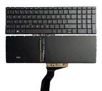 FDMOZRE Russian/US/UK/Spanish/Latin laptop keyboard for HP 15-BS 15-BR 15-BW 15T-BR 15Q-BU 15T-BS 15Z-BW 250 G6 255 256 258(Gray US backlit)