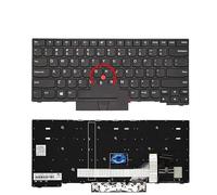 FDMOZRE SP/US/RU Keyboard for Lenovo E480 T480S E490 L380 L390 T490 01YN300 01YN314 01YN354 01YN394 01YN434 01YP254 01YP294(US Black S2 2018)