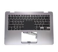 FDMOZRE TP401 PC UK GB SP Italian keyboard topcase palmrest keyboards for ASUS for VivoBook for Flip 14 TP401N TP401NA TP401MA F123IT00 F123UK00(IT Italian)