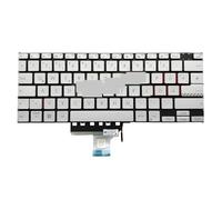 FDMOZRE UK German Hungary Backlit Keyboard For ASUS for Vivobook TP3402 TN3402 S14 for Flip TP3402ZA TP3402VA TN3402YA Euro Notebook Backlight(GR backlit silver)