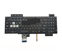 FDMOZRE UK Spain French for AZERTY Keyboard RGB Backlit For Asus for TUF Gaming FX505 FX705 FX504 FX86 FX90 FX505GD FX705DU 0KNR0-661PUK00(UK RGB Light)