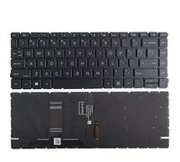 FDMOZRE UK/US/Spanish/Latin/Brazilian laptop Keyboard for HP for ProBook 440 G8 445 with backlight AEX8QE00010(US keyboard)