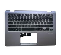 FDMOZRE Ukrainian US RU Russian Backlit Keyboard Palmrest For ASUS for VivoBook TP410 TP410UA TP410UF Q405UA TP461 90NB0FS1-R31RU2 F621US00(US backlit)
