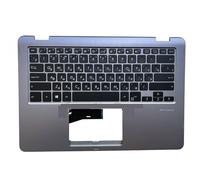 FDMOZRE Ukrainian US RU Russian Backlit Keyboard Palmrest For ASUS for VivoBook TP410 TP410UA TP410UF Q405UA TP461 90NB0FS1-R31RU2 F621US00(Russian backlit)