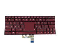 FDMOZRE US English Backlit Spanish Keyboard For Asus for ZenBook UX333 UX333FA UX333FA-AB77 UX333FN Spain Backlight Notebook Keyboards(English red)