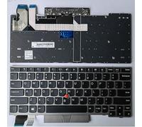 FDMOZRE US for Lenovo for ThinkPad S2 for Yoga Gen 6 5TH TP00114A for 2nd 3rd 4th X13 L13 Laptop Keyboard(Silver With point US)