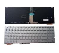 FDMOZRE US Layout for ASUS P1510 P1510CDA P1510CJA P1510CD Laptop Keyboard(Silver Backlight US)
