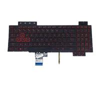 FDMOZRE US Red Backlit Keyboard for ASUS for TUF for Gaming FX504 FX504GD FX504GE FX504GM FX80 FX80G FX80GE FX80GM FX80GD FZ80G ZX80G V170746ES1