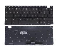 FDMOZRE US RGB Backlit Keyboard for HP for Dragonfly for Pro for Chromebook Laptop 2022 Backlight Keyboards English NSK-HA92BQ 9Z.NLEBQ.201