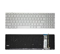 FDMOZRE US/RU Laptop Keyboard FOR ASUS GL552 GL552J GL552JX GL552V GL552VL GL552VW N552VW N552VX G771JM G771JW Silver Backlit(US Silver Backlit)