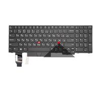 FDMOZRE US Russian Backlight Keyboard For Lenovo for Thinkpad E580 E585 T590 E590 E595 L580 L590 P52 P53 P72 P73 01YP560 01YP640 Notebook(RU Black Backlight)