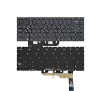 FDMOZRE US/Russian Backlight Keyboard for MSI for Creator Z16 A11UET A12UX MS1571 V194222BK V203022AK Notebook(RU Grey Backlit)