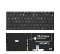 FDMOZRE US Russian Keyboard Backlight For HUAWEI for MateBook VLT-W50/W60 WRT/VLR/KPR/KPL-W00/W19/W19L/W29/W29L WRTB-WFE9L 9Z.NEWBN.00Q(US Backlight)