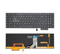FDMOZRE US Russian Laptop Keyboard For HP for Omen 17-an013tx an014tx AN000/031TX/016NG/053NR/001CA/008CA/010C With Backlight TPN-Q195(TW White Backlight)