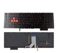 FDMOZRE US Russian Laptop Keyboard For HP for Omen 17-an013tx an014tx AN000/031TX/016NG/053NR/001CA/008CA/010C With Backlight TPN-Q195(RU Red Backlight)