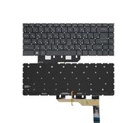 FDMOZRE US Russian Laptop Keyboard For MSI for Modern14 GE66 for Raider GS66 GP66 P66 for Stealth 10SD 10SF MS-14D3/14D1/14DK RGB Backlight(RU Grey Backlit)
