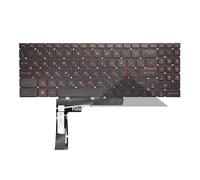 FDMOZRE US Russian Laptop Keyboard For MSI GL66 GL76 GF76 GF66 GP66 MS-1582 MS-17L1 MS-17H3 for Wushi 66 76 Z16 Backlit(RU Red Font Backlit)