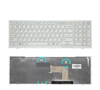 FDMOZRE US/Russian Laptop Keyboard For Sony for VAIO EL for VPCEH35YC EH38EC/W EH35YC EH38EC H3S3C PCG-71811W 71911L 71A11T VPCEL-111T(US White 3 Screw)