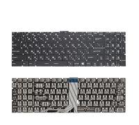 FDMOZRE US Russian Laptop Keyboard With Backlight For Msi GE62VR GP62 GT72 GS60 GP72 PE60 PE70 WS70 GS70 PX60 CX72 WS60 CR72 GL62M 7RD(RU White No Backlit)