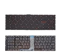 FDMOZRE US Russian Laptop Keyboard With Backlight For Msi GE62VR GP62 GT72 GS60 GP72 PE60 PE70 WS70 GS70 PX60 CX72 WS60 CR72 GL62M 7RD(RU Red No Backlit)