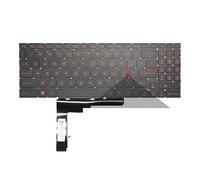 FDMOZRE US Russian MSI Katana GF66 GF76 GL76 GL66 11SC 11UC 11UD 11UE 11UG 12UC 12UD MS-1582 1581 1583 Laptop Keyboard Backlit(US Red Font Backlit)