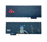FDMOZRE US Russian RGB Keyboard For HP for Omen 15-CE CE000 CE026TX CE005TX CE006TX CE001TX CE002TX with backlit 15.6"(RU Backlit Red)