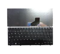 FDMOZRE US Russian Spanish Arab Brazil language Keyboard For Acer for Aspire One 521 522 533 532 D255 D255E D257 D260 D270 VCY57(SP Black)