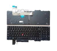 FDMOZRE US Russian Spanish Arab Brazil Laptop Backlit Keyboard For Lenovo for Thinkpad P15 P15V P17 T15P L15 Gen1 5N21D93876 5N21D93720(US Backlit Point)
