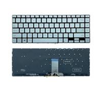 FDMOZRE US Russian Spanish language Backlit Keyboard For ASUS for Redolbook 14S S433 X421 S4600 V4050F E410M M4600I(US Backlit Silver)