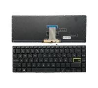 FDMOZRE US Russian Spanish language Backlit Keyboard For ASUS for Redolbook 14S S433 X421 S4600 V4050F E410M M4600I(SP Backlit Black)