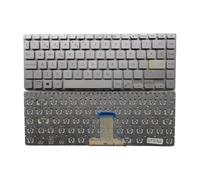 FDMOZRE US Russian Spanish language Backlit Keyboard For ASUS for Redolbook 14S S433 X421 S4600 V4050F E410M M4600I(SP NoBacklit Silver)