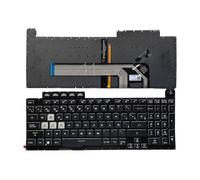 FDMOZRE US Russian Spanish RGB Keyboard For ASUS for TUF for Gaming F15 FX506 FA506 FA506Q FX506H FX506LI FX506LH F17 FX706 FA706 FX706LI(SP RGB)