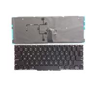 FDMOZRE US Russian Spanish UK Arab Backlit Keyboard For Apple for Macbook Air 11.6 inches A1370 A1465 2011 2012 2013 2014 2015 Year(Silver)