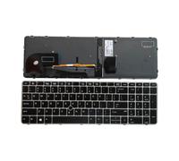 FDMOZRE US Spanish Laptop Backlit Keyboard For HP for EliteBook 755 G3 850 G4 ZBook 15u Notebook PC 821157-D61(US Backlit Point)