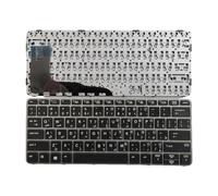 FDMOZRE US Spanish Latin Arab Language Backlit Keyboard For HP for EliteBook 820 G3 G4 828 725(AR NoBacklit NoPoint)
